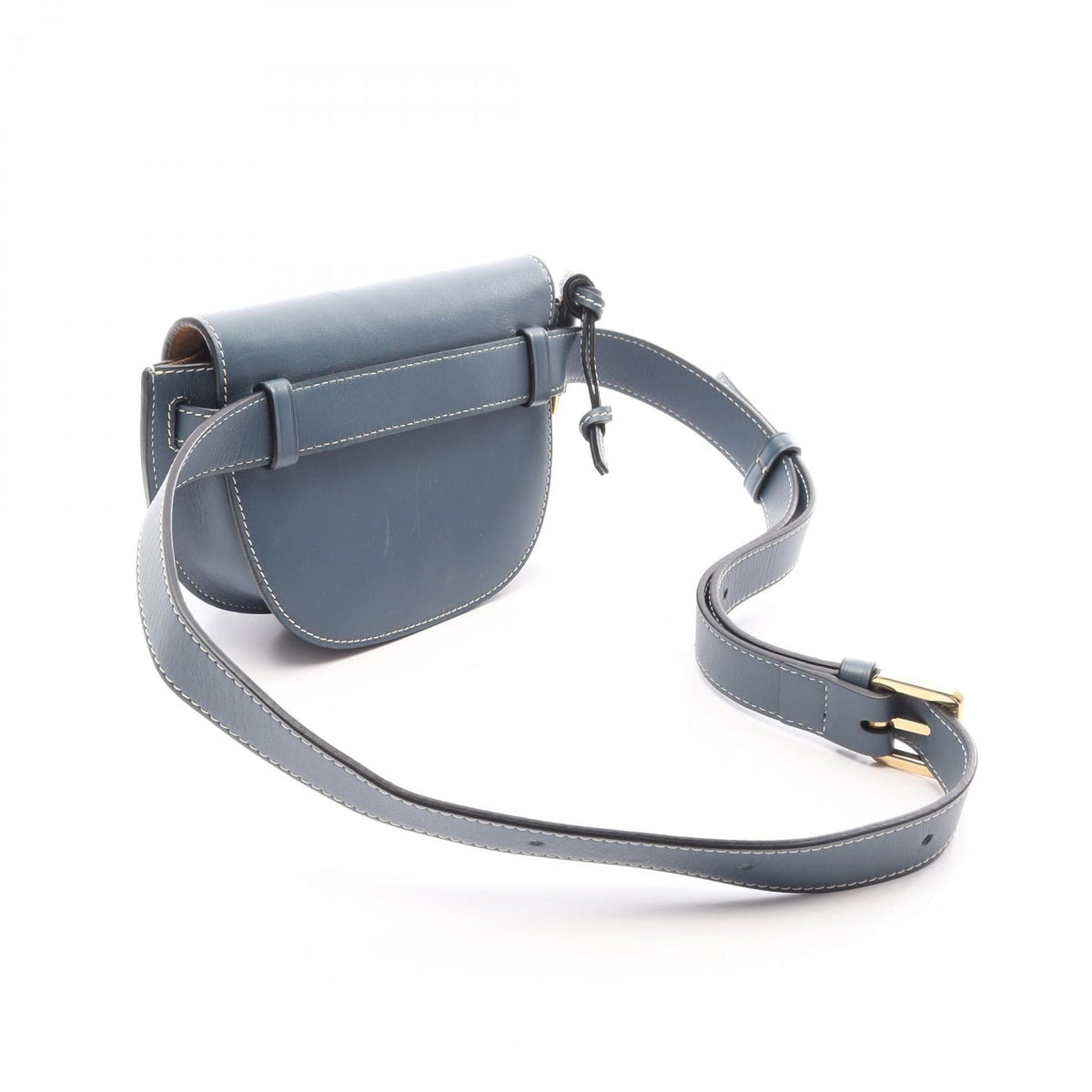 LOEWE Gate bag Waist bag Body bag Blue leather 2101220063061