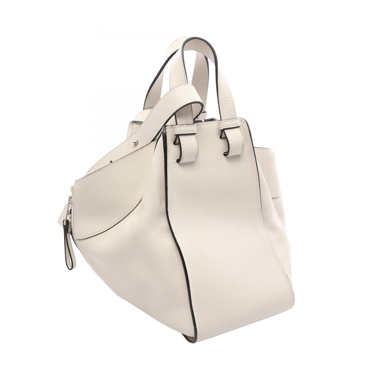 LOEWE Hammock Bag Small 2-Way Handbag White leather 2101220063054