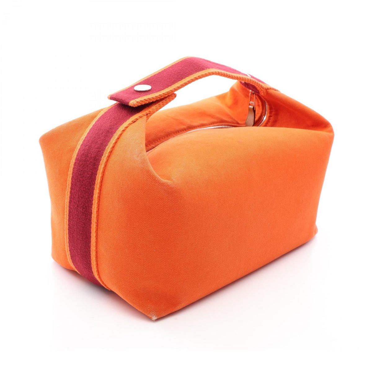 HERMES Bride a BracGM HandbagFeu Feu Orange/Bordeaux canvas 2101220051372
