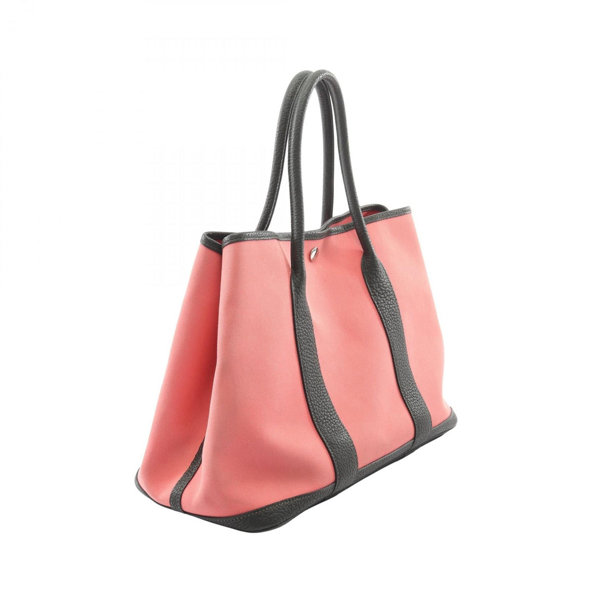 HERMES Garden Party PM Rose Azalee New Vert Fonce Tote BagPink Pink Pink/Green Toile officier Other Toile officier / Negonda leather 2101220052379