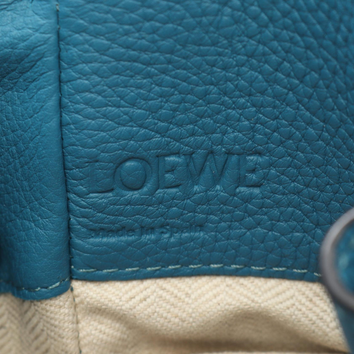 LOEWE Hammock Drawstring Bag Mini 2WAY Handbag Green leather 314.30.V07 2101220052522