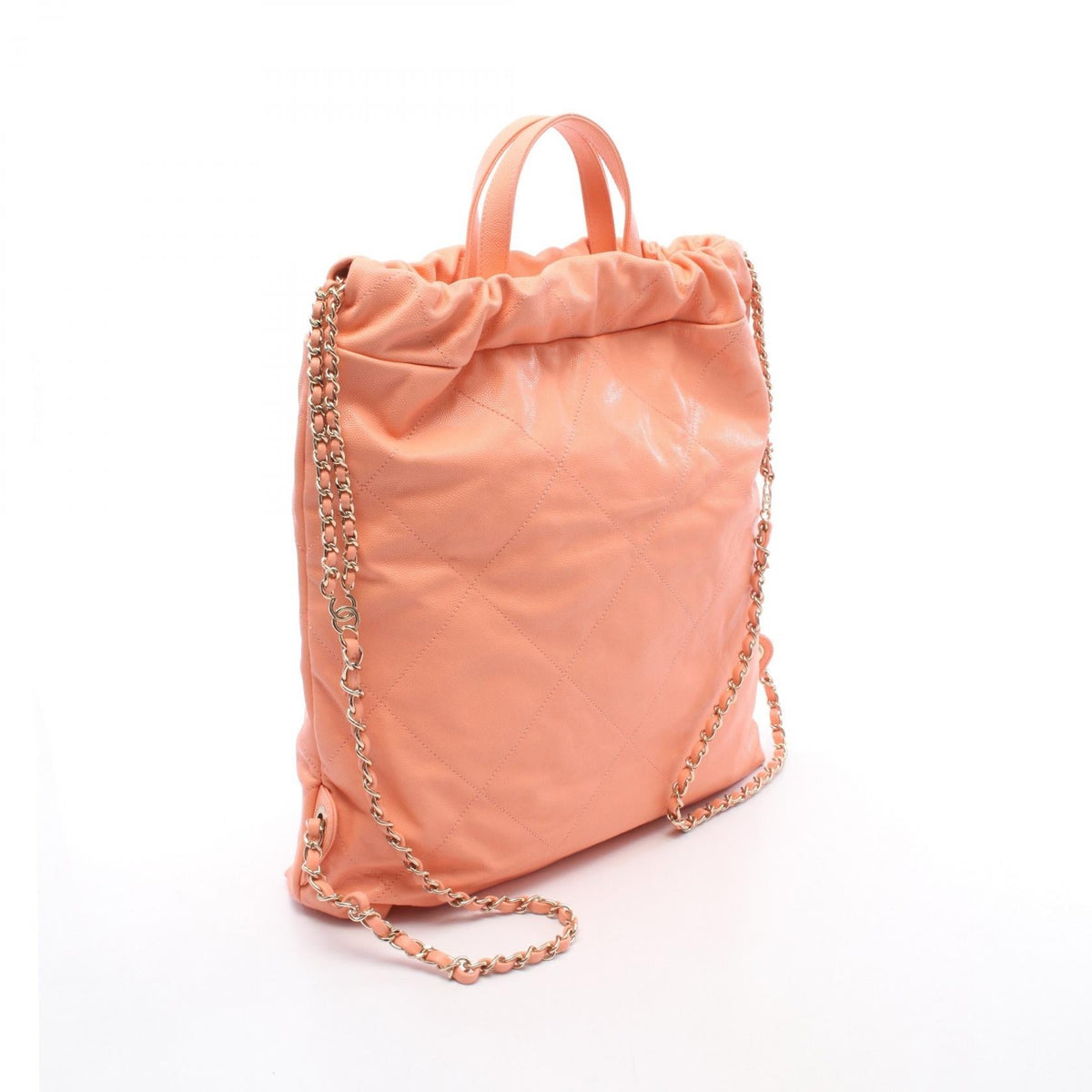 CHANEL Pink Chanel 22 Large leather AS3313 2106800638301