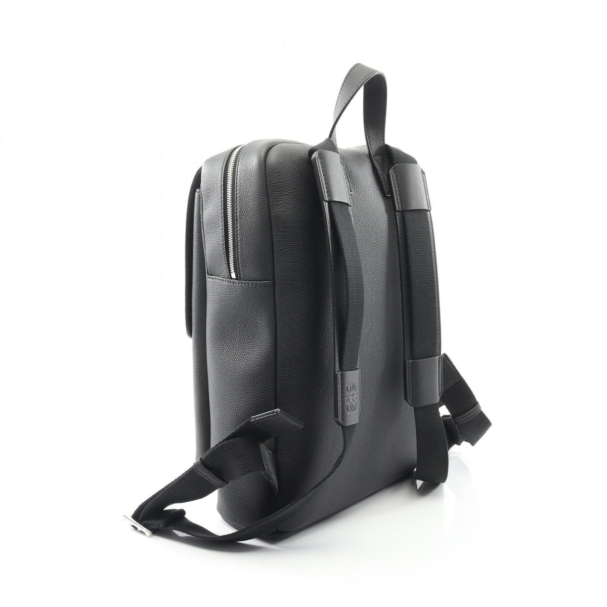 LOEWE Military Anagram Rucksack Backpack Black leather B553J18X041100 2101219983868