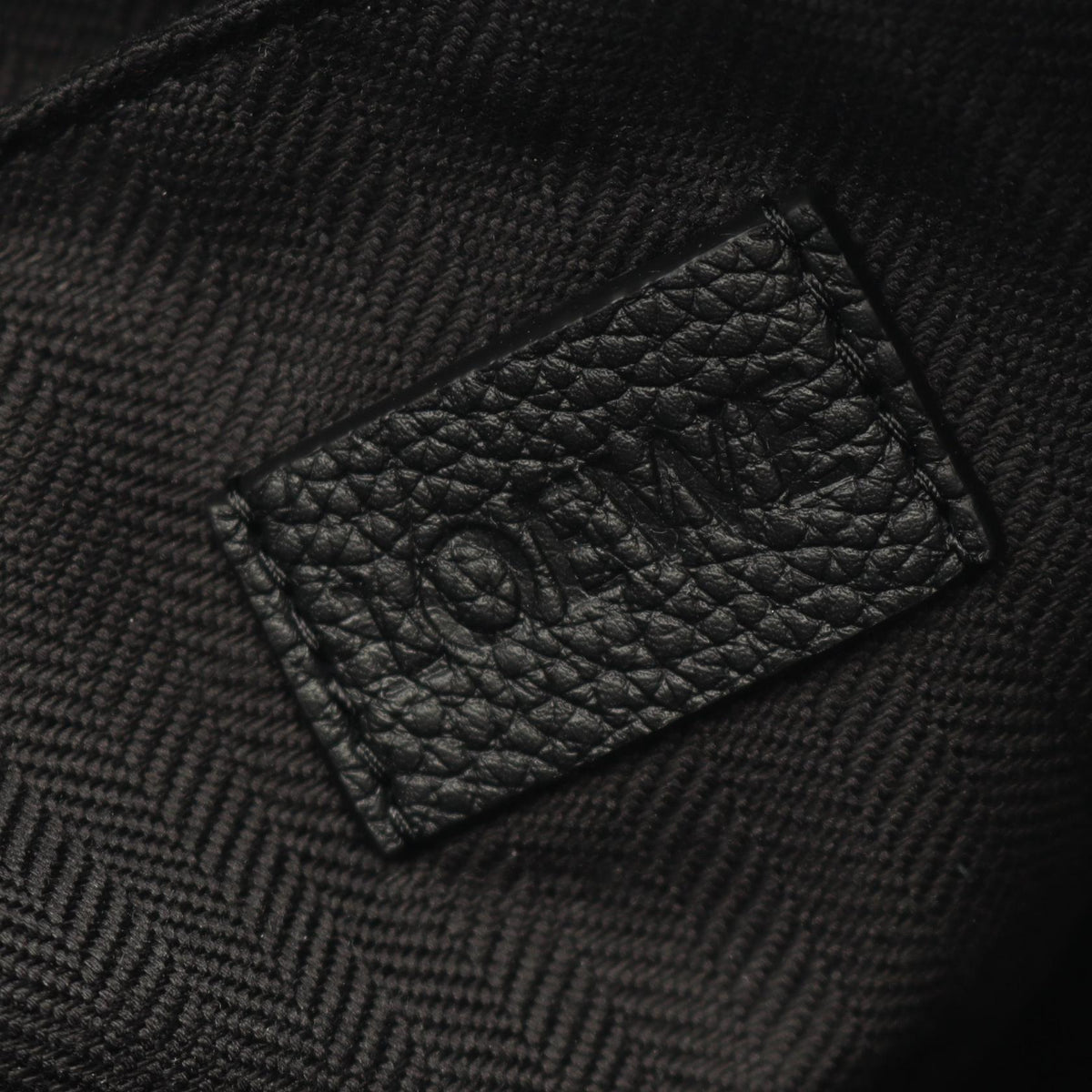 LOEWE Military Anagram Rucksack Backpack Black leather B553J18X041100 2101219983868