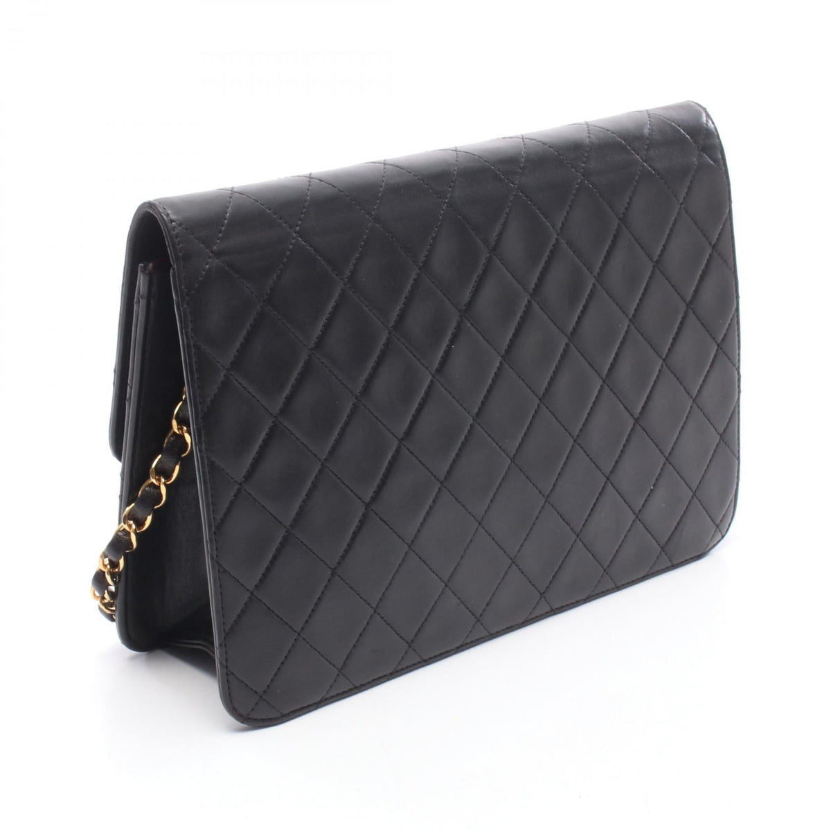 CHANEL Black Matelasse Push Lock Lambskin (sheep leather) 2101219988597