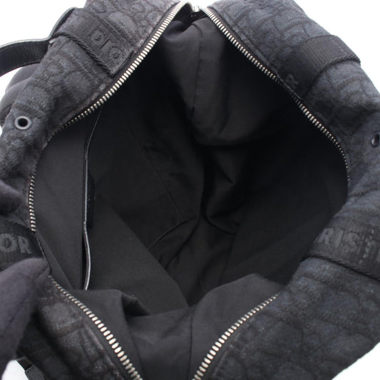 Dior Safari Oblique Rucksack Backpack Black canvas leather 2120100034120
