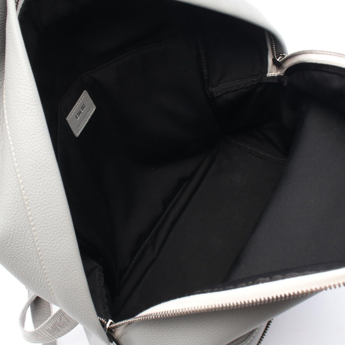 Dior RIDER 1947 Rucksack Backpack Gray leather 1ESBA088NFS 2120100034113