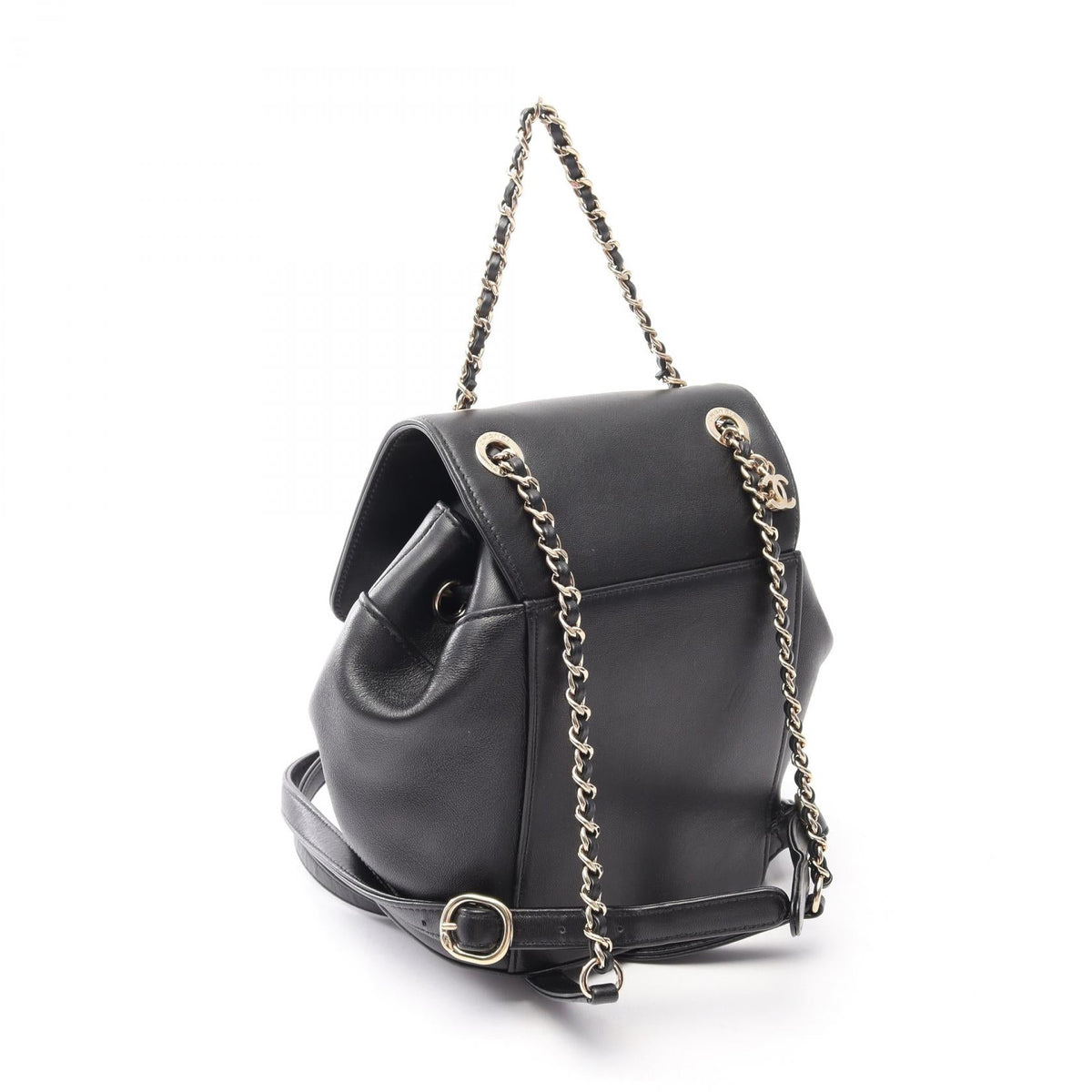 CHANEL Black COCO Mark Chain Lambskin (sheep leather) 2101219989679
