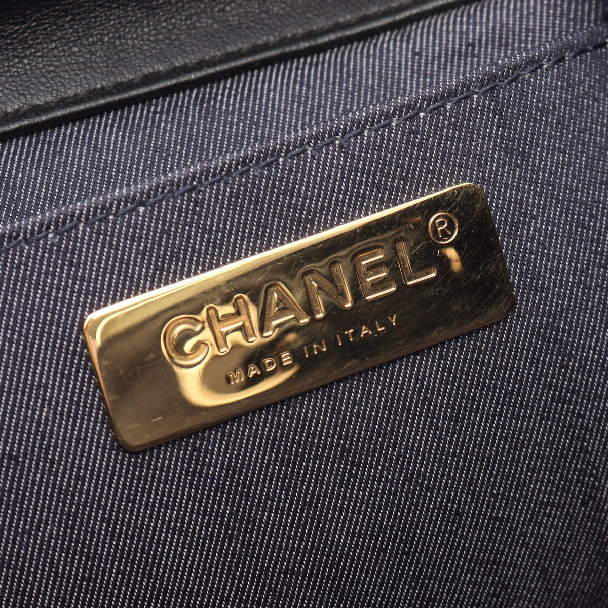 CHANEL Black COCO Mark Chain Lambskin (sheep leather) 2101219989679