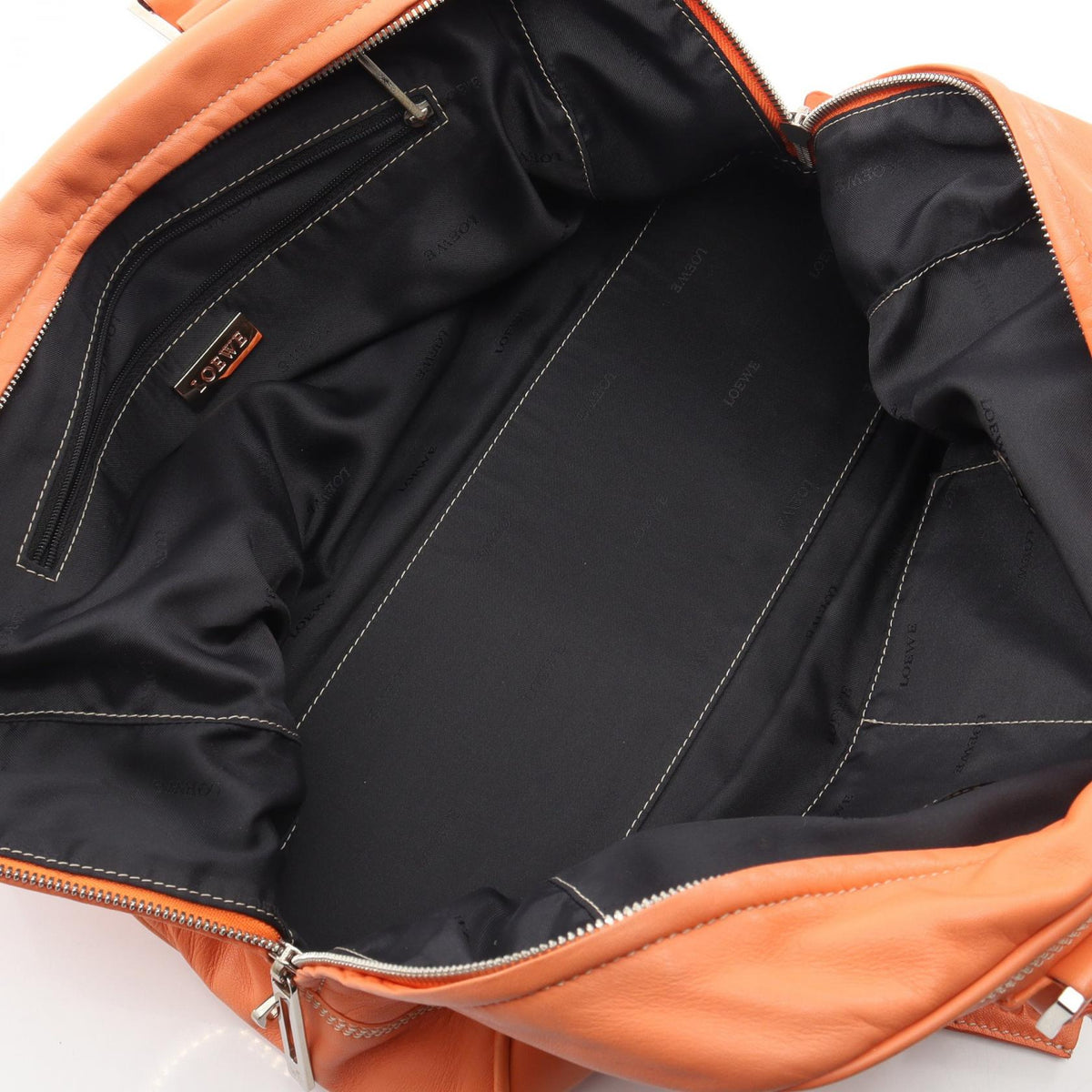 LOEWE Amazona 36 Handbag Orange leather 2101220012830