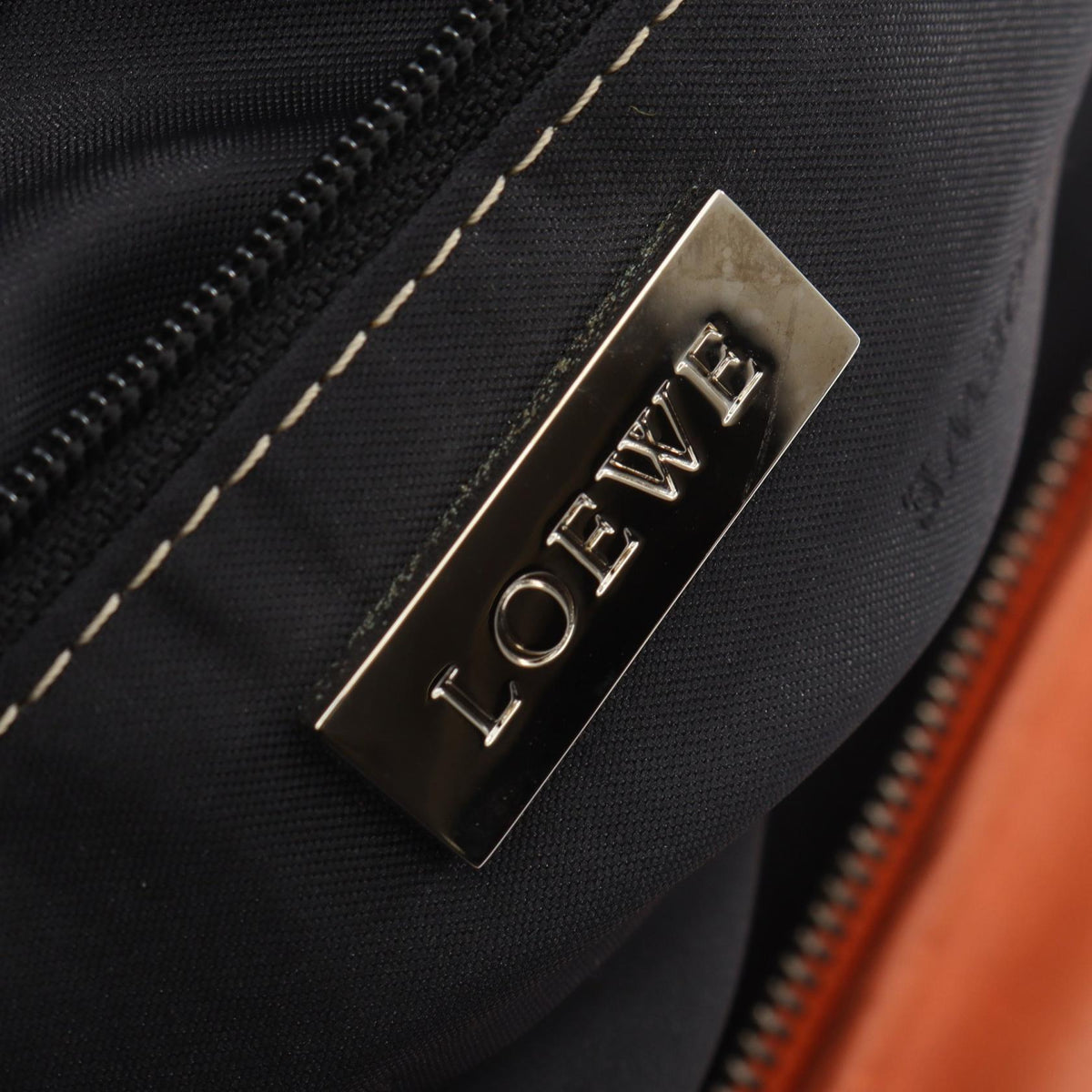 LOEWE Amazona 36 Handbag Orange leather 2101220012830