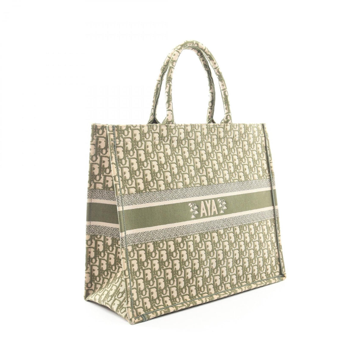 Christian Dior ABCDior BOOK TOTE Large Oblique Tote Bag Khaki/Beige canvas 2101220018467