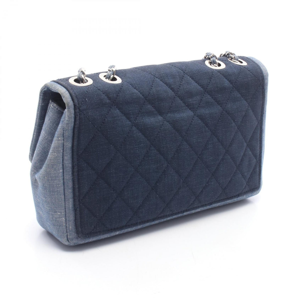 CHANEL Navy/Blue Matelasse Bicolor denim 2101220020095