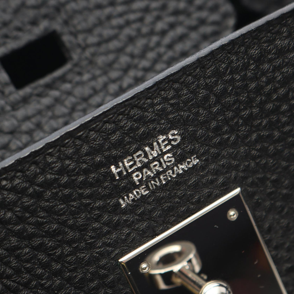 HERMES Birkin 30 Handbag Black Togo leather leather 2106800630343