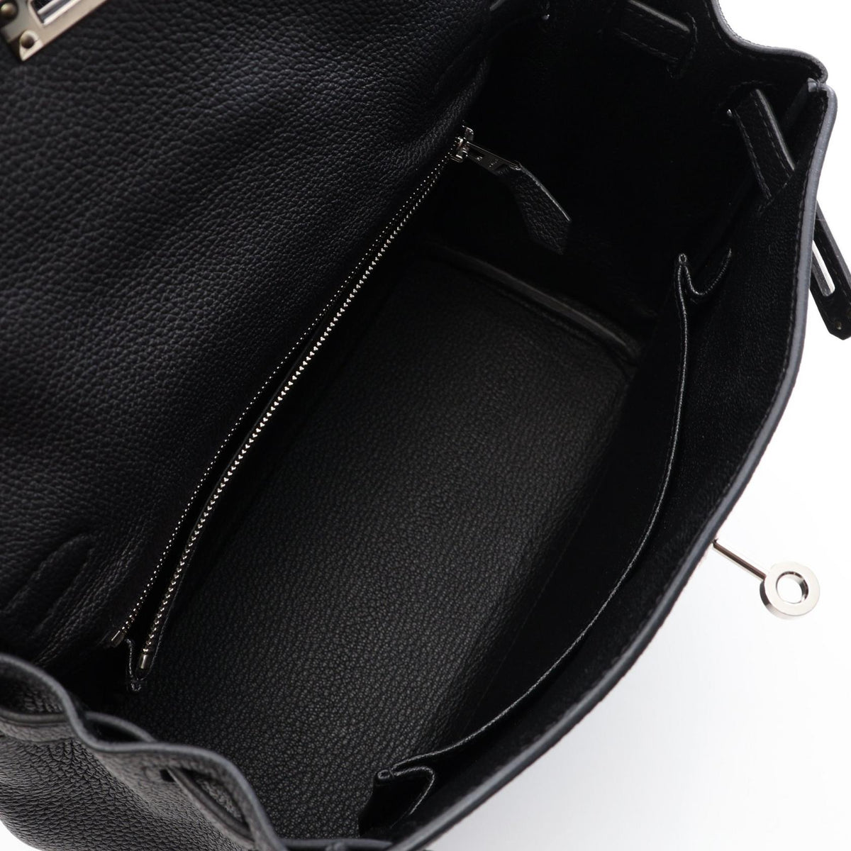 HERMES Kelly 25 2WAY Handbag Black Togo leather leather 2101219871691