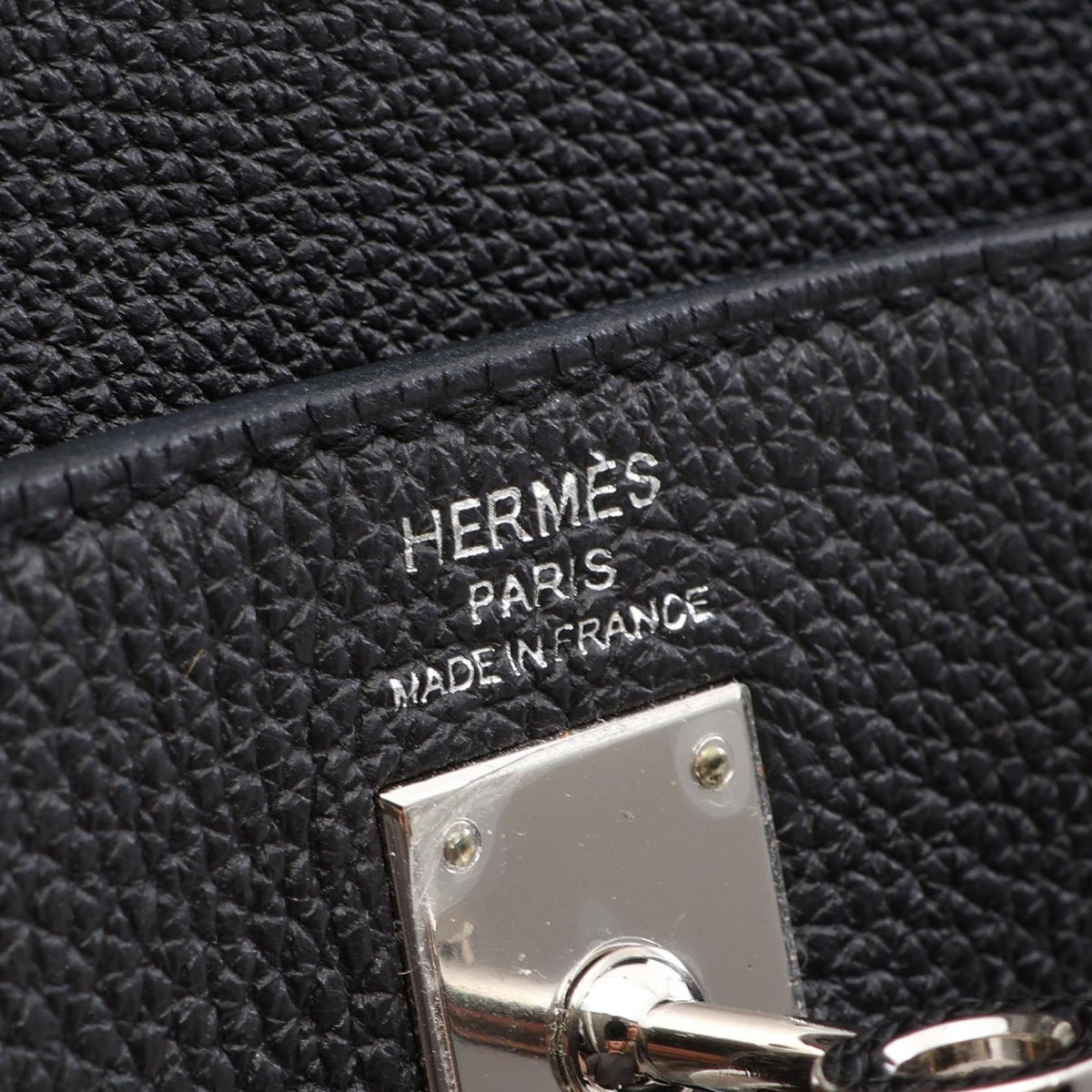 HERMES Kelly 25 2WAY Handbag Black Togo leather leather 2101219871691