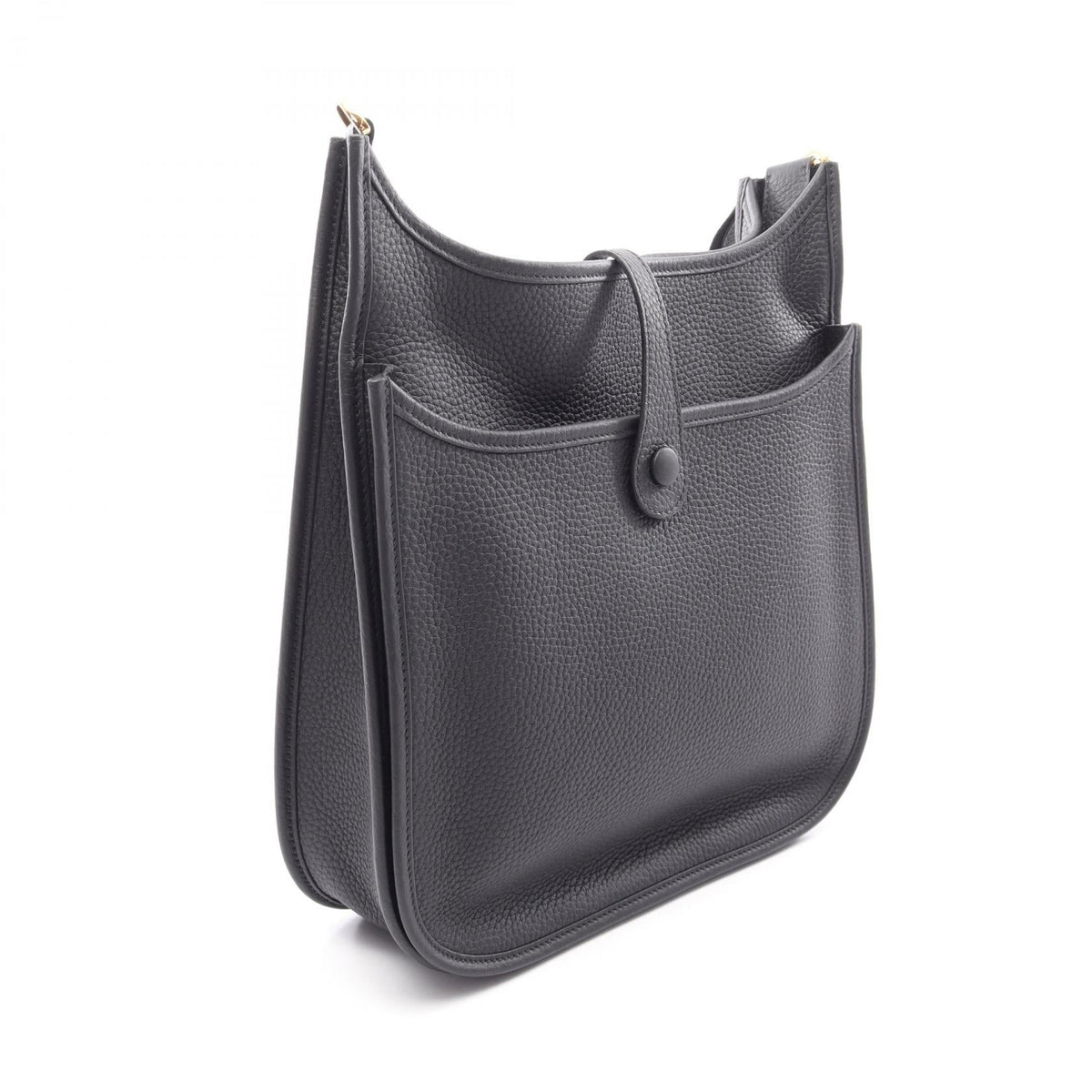 HERMES Evelyne 3 Troyes PM Shoulder Bag Black Taurillon Clemence leather Taurillon Clemence 2101219872391