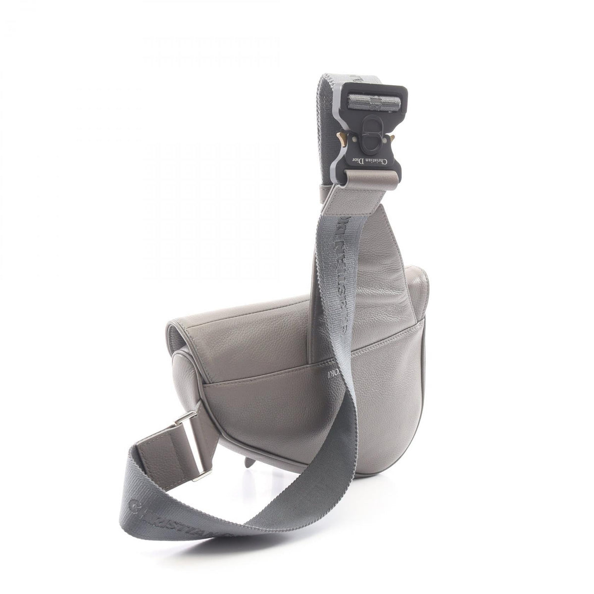 Dior SADDLE saddle Waist bag Body bag Gray leather 2101219872476