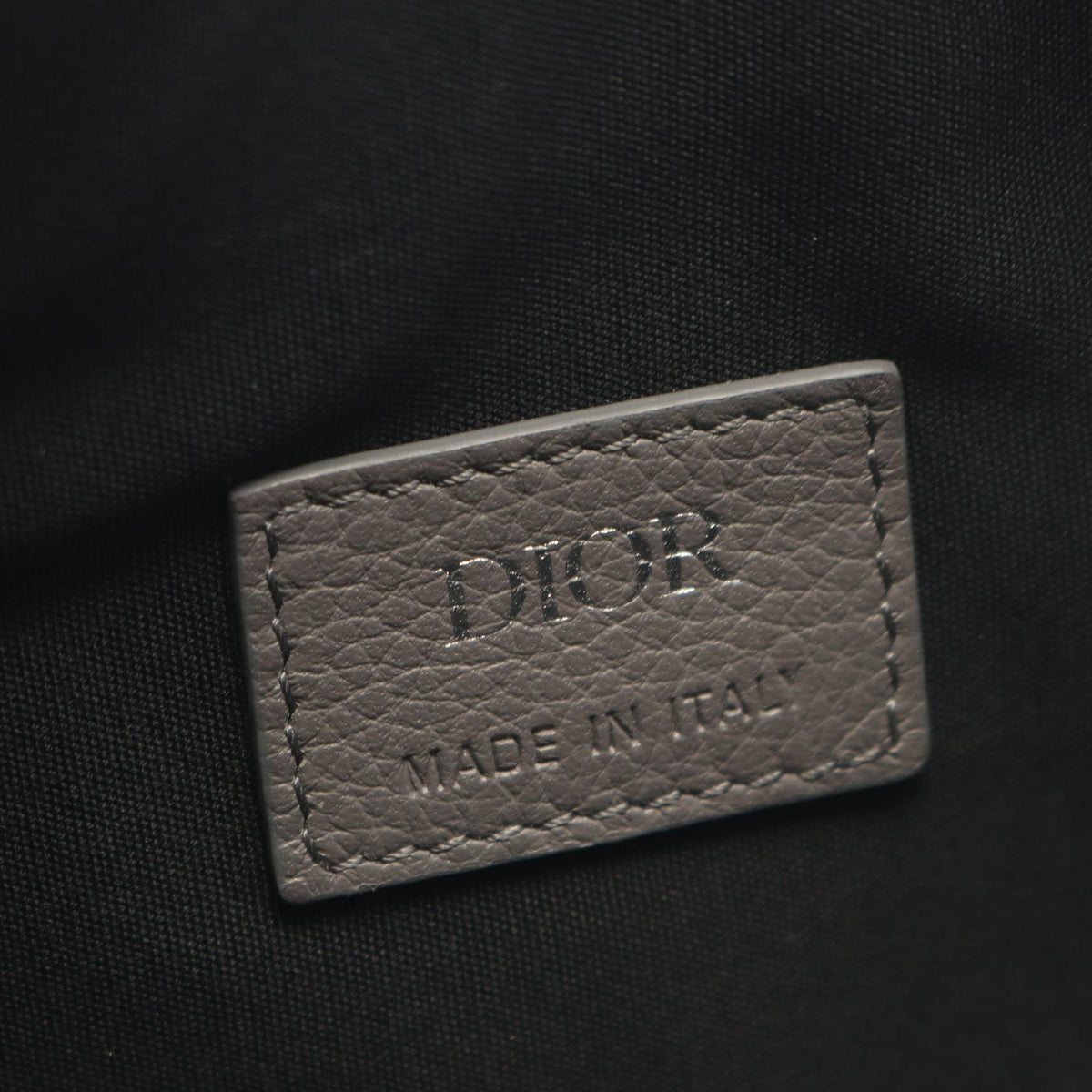 Dior SADDLE saddle Waist bag Body bag Gray leather 2101219872476