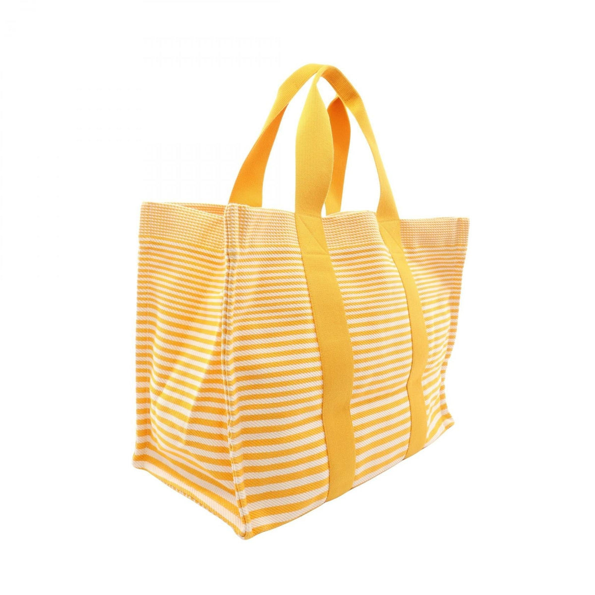 HERMES Bayad re Bouton d'Or with Pouch Tote BagWhite White White/Yellow canvas 2101219872834