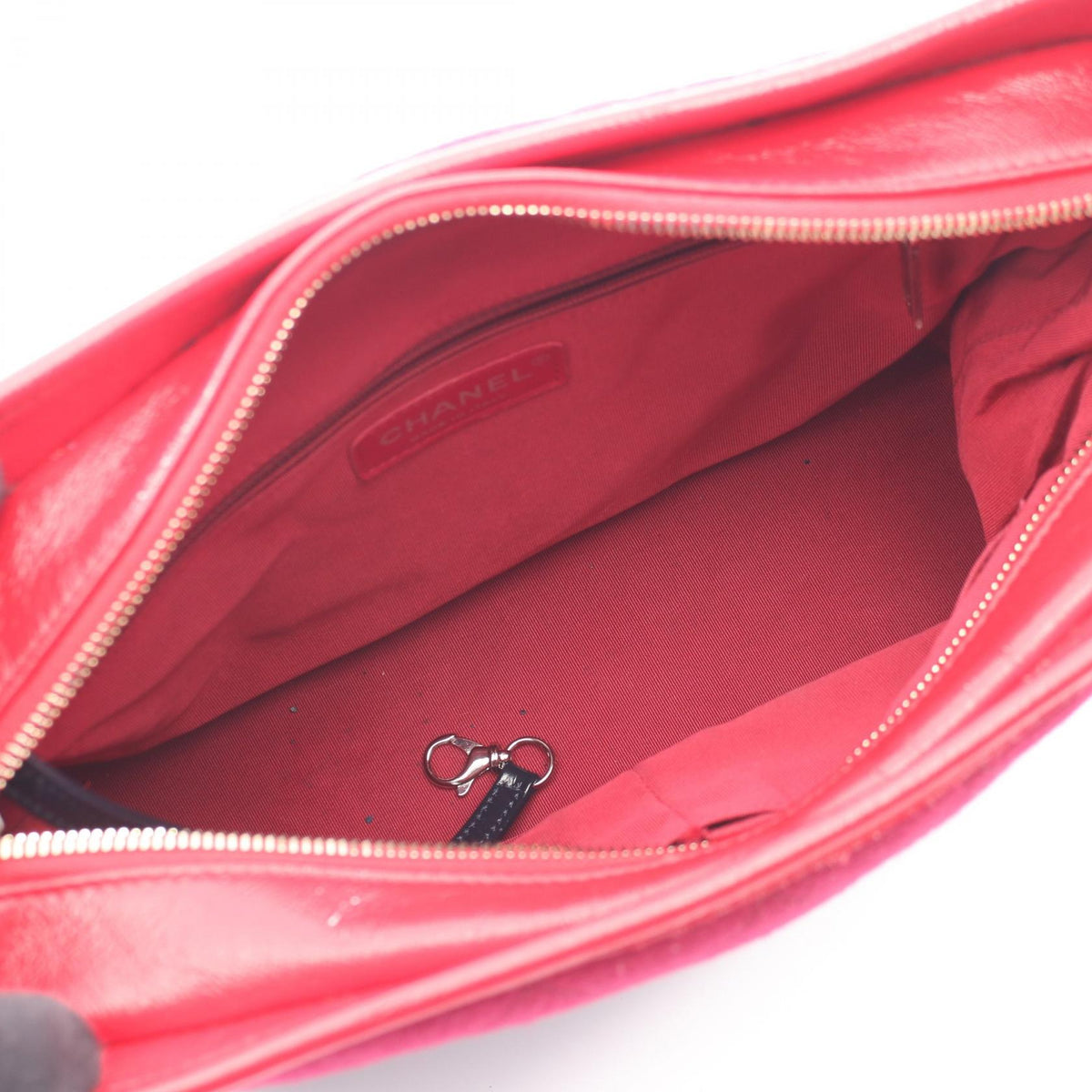 CHANEL Purple/Red/Navy Gabriel de Chanel large Hobo leather�Fabric A93824 2101219873060