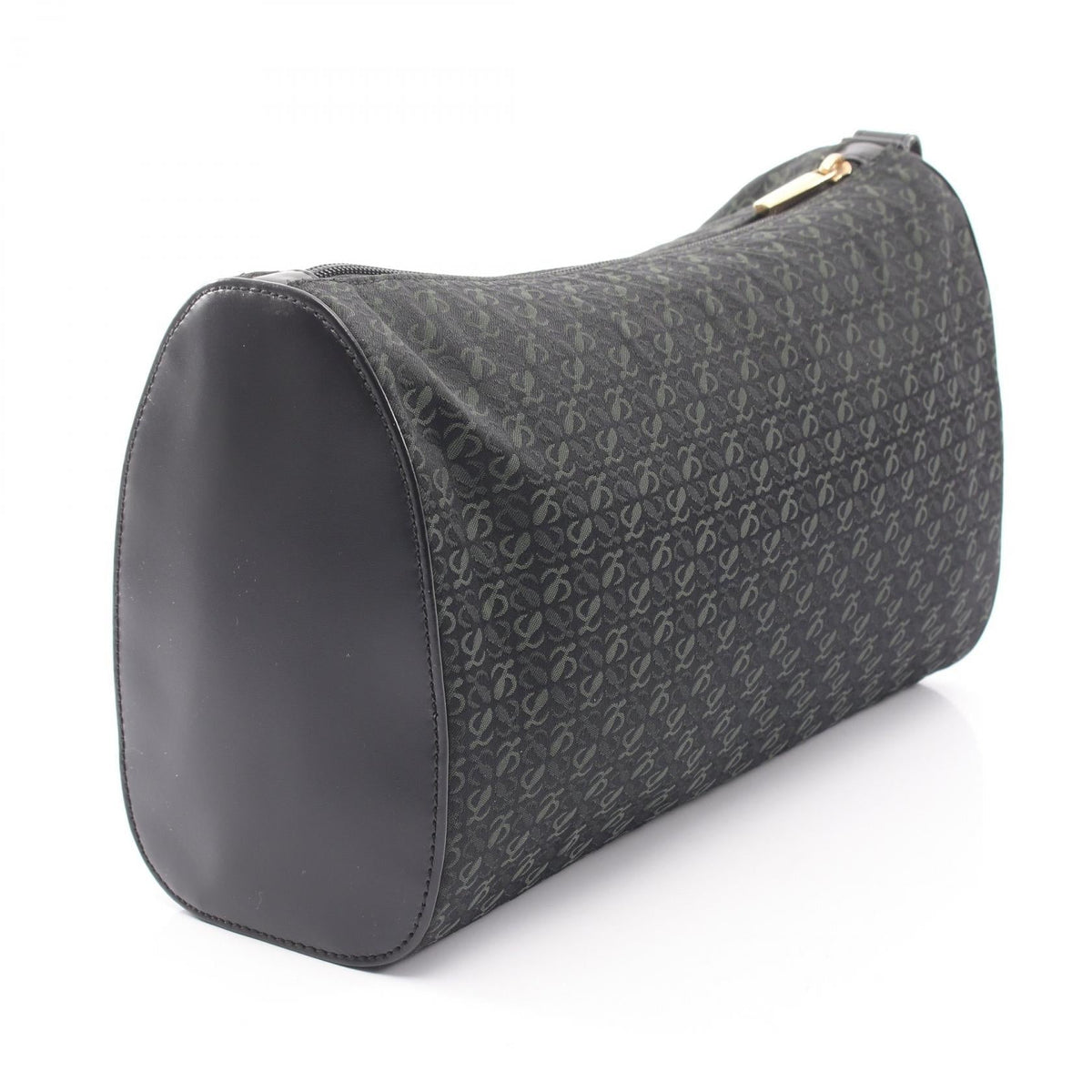 LOEWE anagram business bag clutch bag Black/Green canvas leather 2101219875354