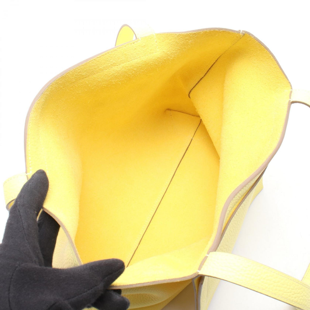 HERMES Cabaserie 31 Lime Tote BagLime Lime Yellow Taurillon Clemence leather 2101219876795