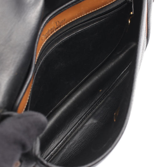 Dior logo Shoulder Bag Black/Brown leather 2101219877624