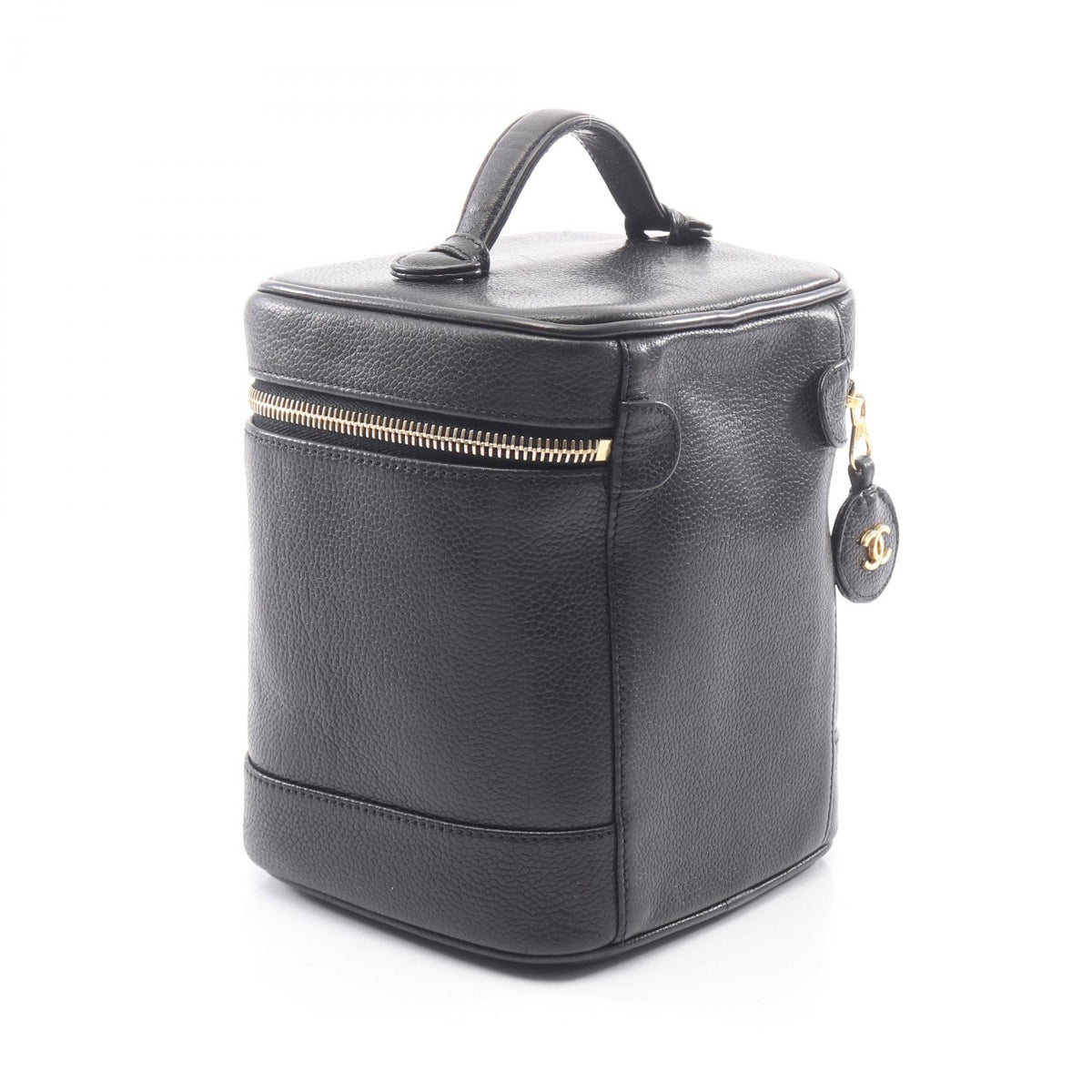 CHANEL Black COCO Mark Grained Calfskin leather A01998 2104102510455