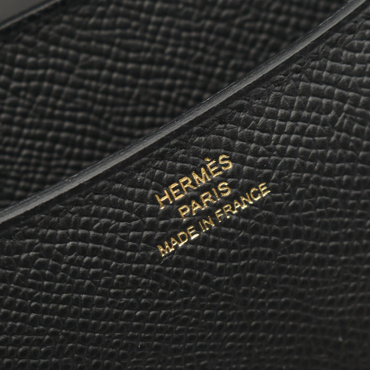 HERMES Constance 3 mini Shoulder Bag Black Epsom leather Calfskin (cowhide) Epsom 2101219878980