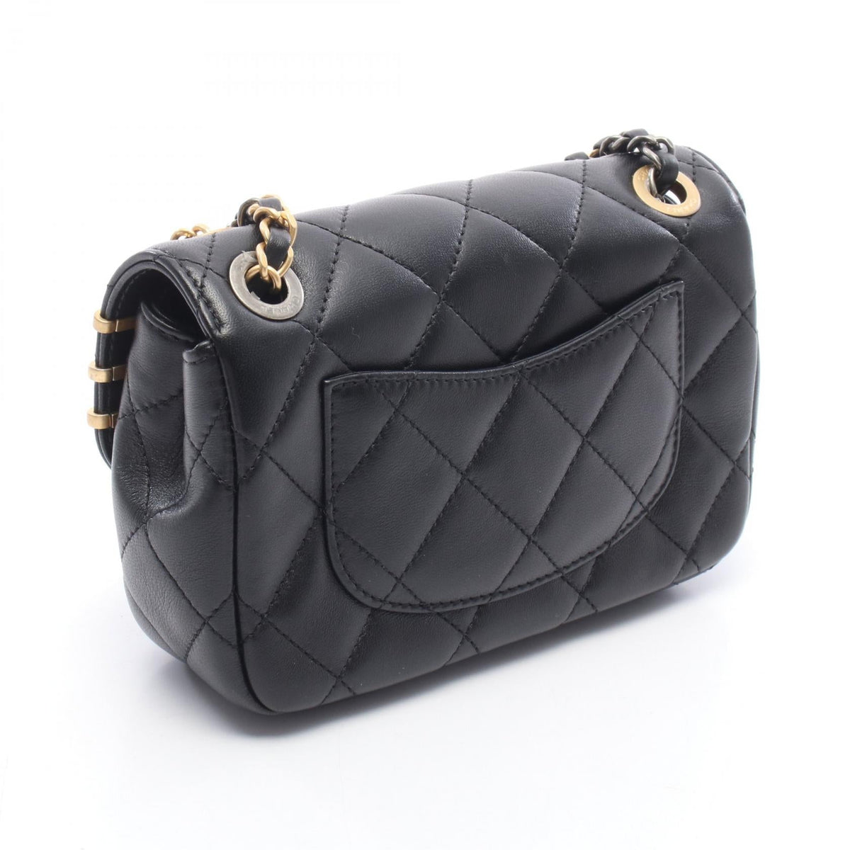 CHANEL Black Matelasse Clipcoco Lambskin (sheep leather) AS2978 2101219850511