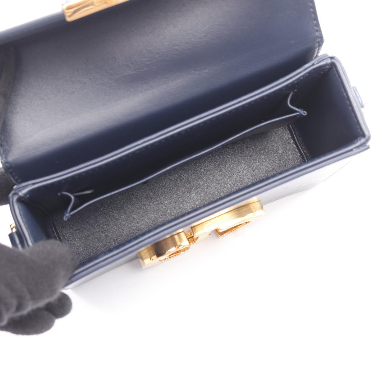 Dior 30 MONTAIGNE Box Shoulder Bag Navy leather M9204UMOS 2101219852232