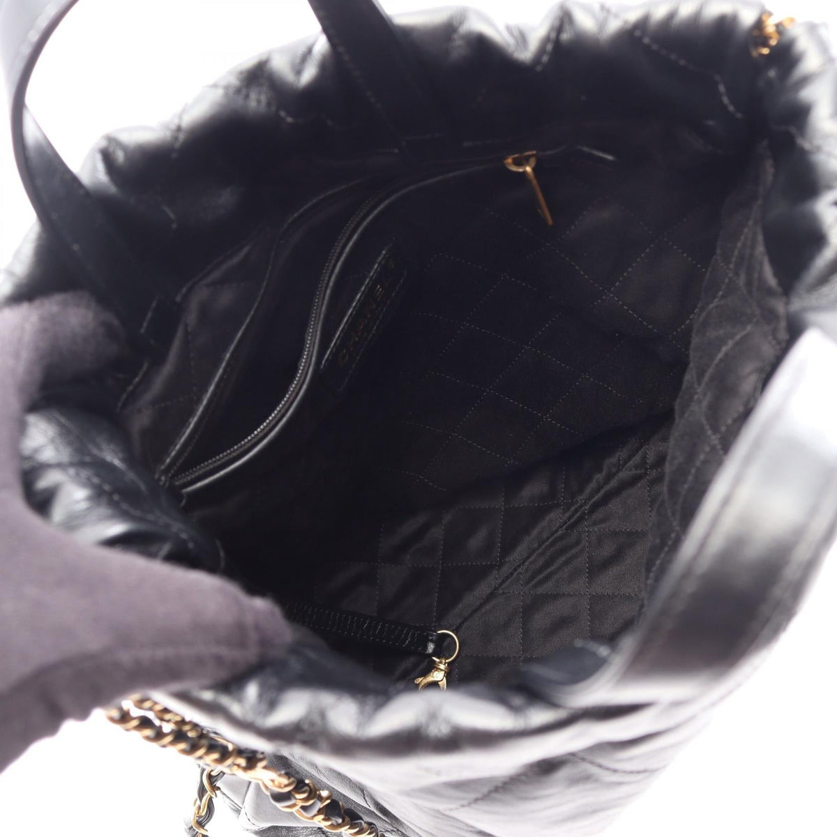 CHANEL Black chanel 22 small leather 2101219873466