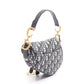 Dior SADDLE Oblique Handbag Navy/Beige canvas�leather 2101219873732
