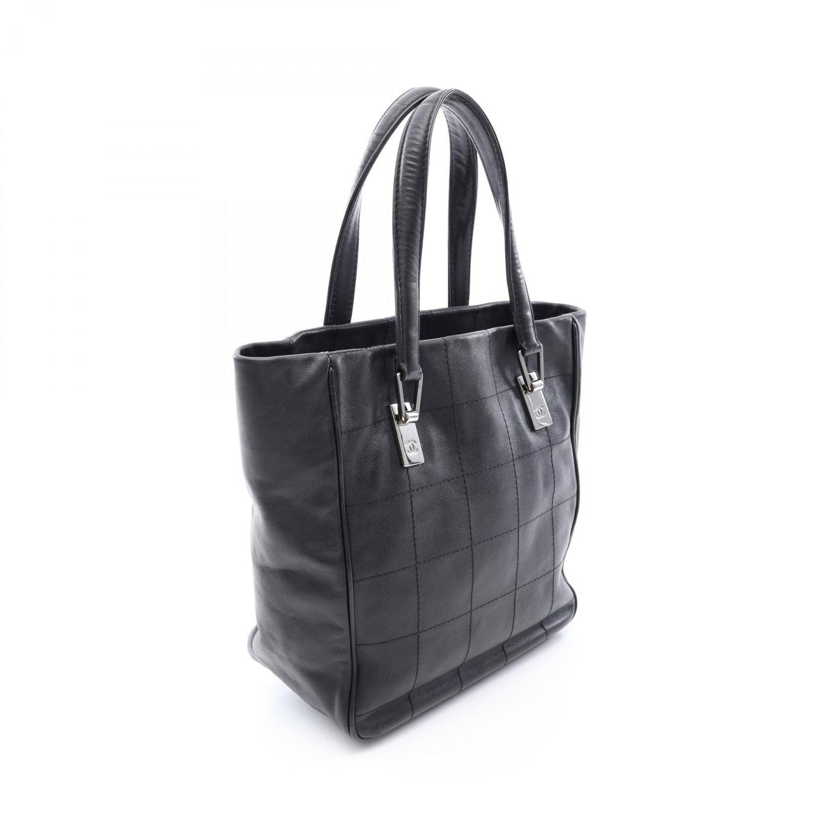 CHANEL Black Chocolate bar Lambskin (sheep leather) 2101219873855