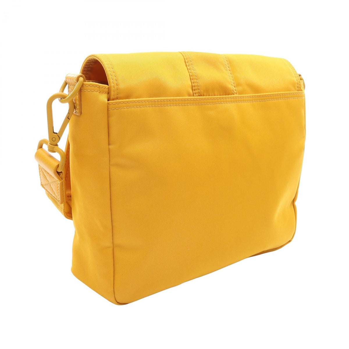 FENDI Baguette Messenger Bag Bucket Messenger Bag Shoulder Bag Yellow Nylon�leather 7VA537 2101219874906