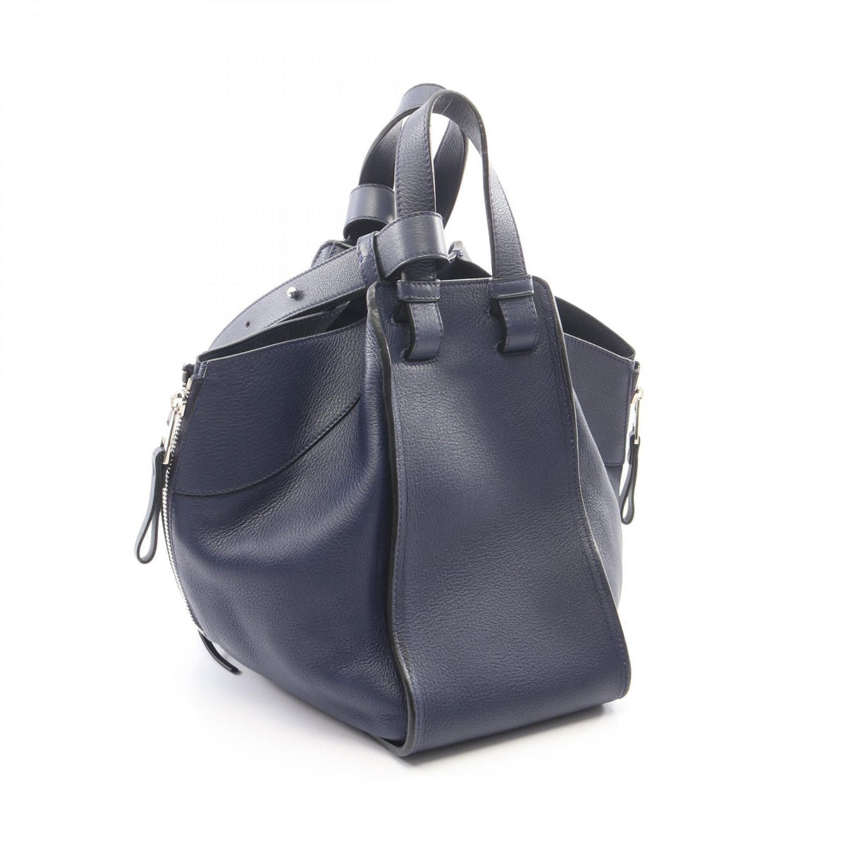 LOEWE HAMMOCK SMALL (2-Way Hammock) Handbag Navy leather 2101219855721
