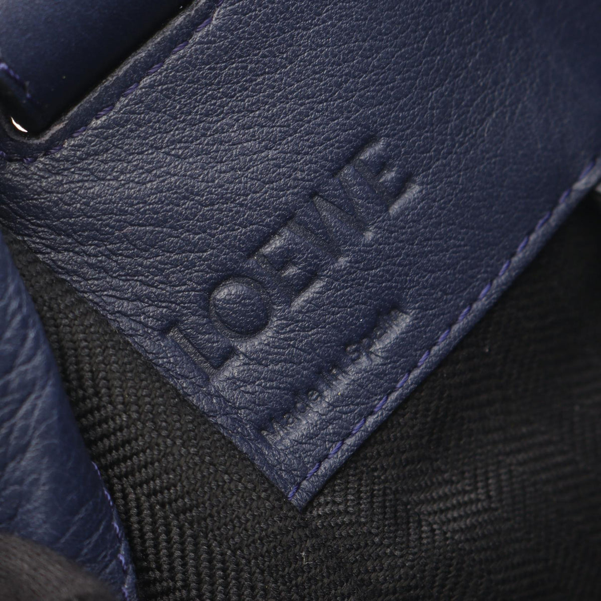 LOEWE HAMMOCK SMALL (2-Way Hammock) Handbag Navy leather 2101219855721