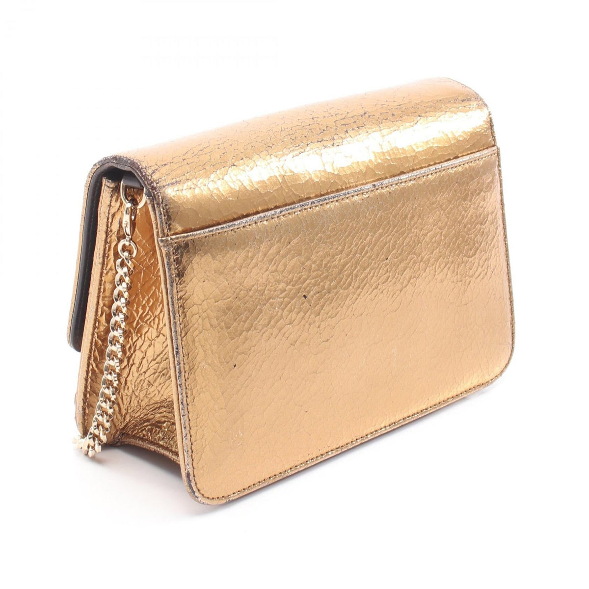 Dior logo Shoulder Bag Gold leather 2101219856490