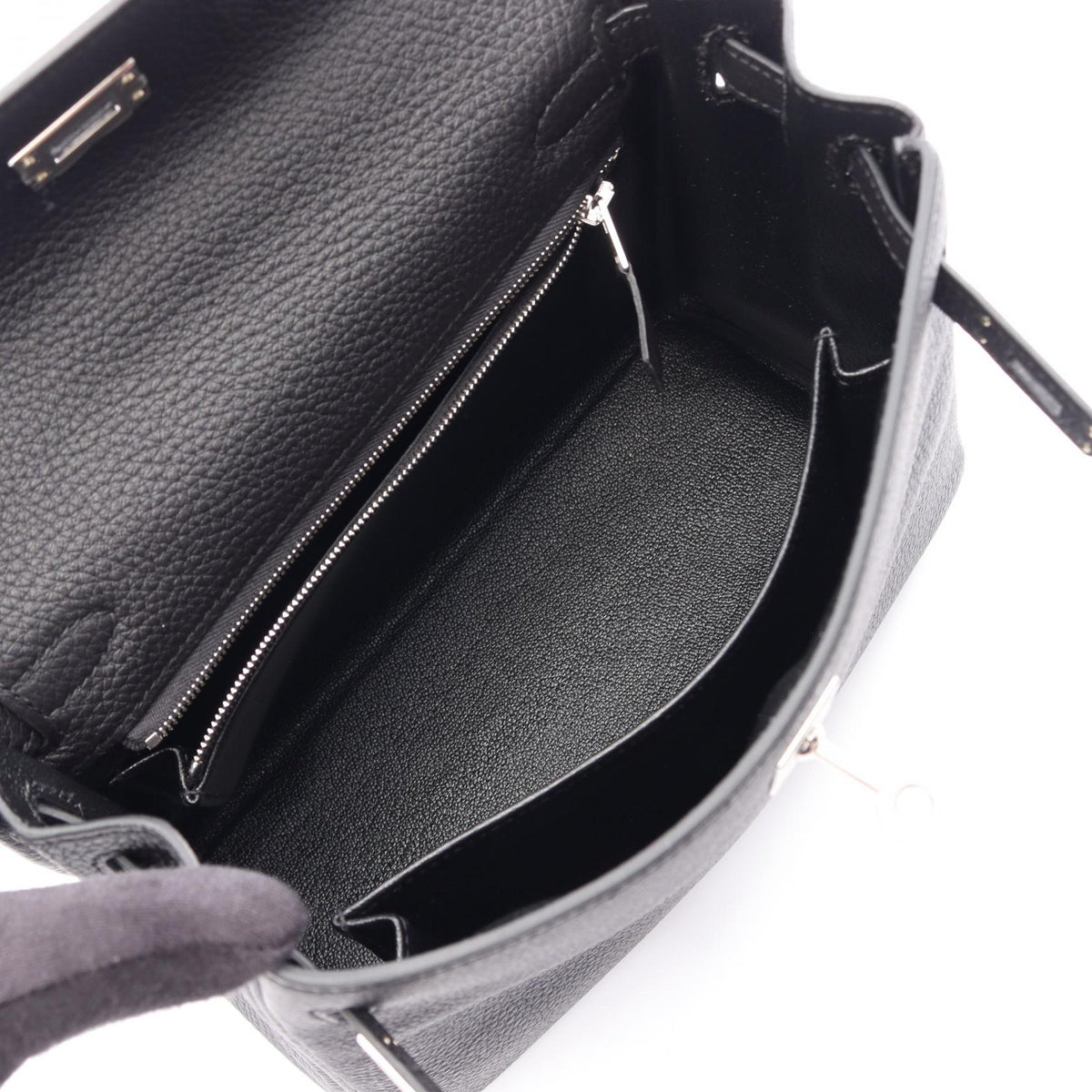 HERMES Kelly 25 inseam 2WAY Handbag Black Togo leather leather Togo leather 2120300050067
