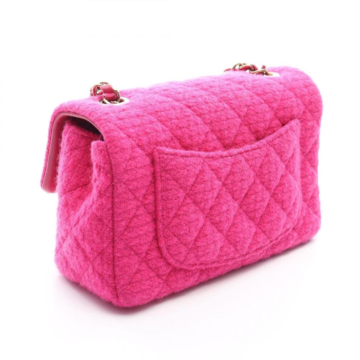 CHANEL Pink Mini Matelasse 20 Fabric�leather 2106800630015