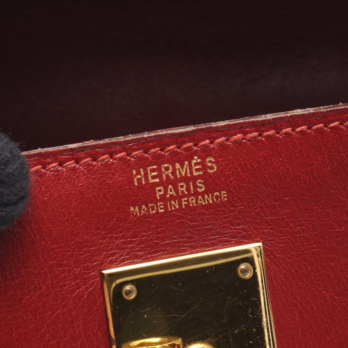 HERMES Kelly 32 Rouge vif (2-way bag with internal stitching) HandbagRouge vif Rouge vif Red Vota De Lacto leather 2101219858784