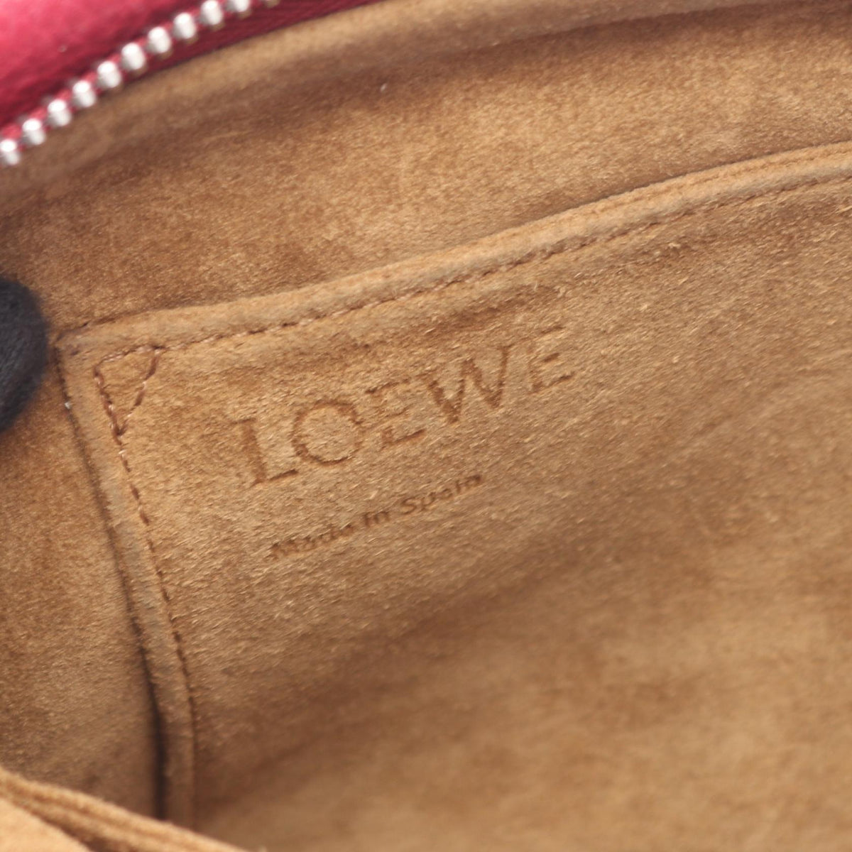 LOEWE Missy Small 2WAY Handbag Bordeaux leather 2104102509954