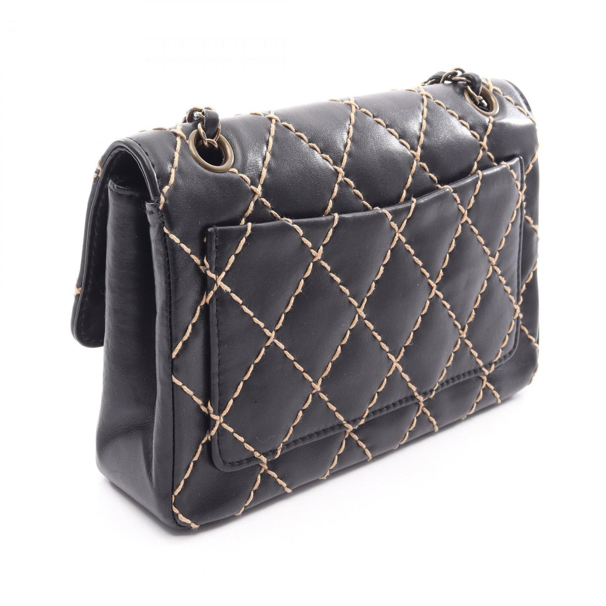 CHANEL Black Wild stitch leather 2101219860862