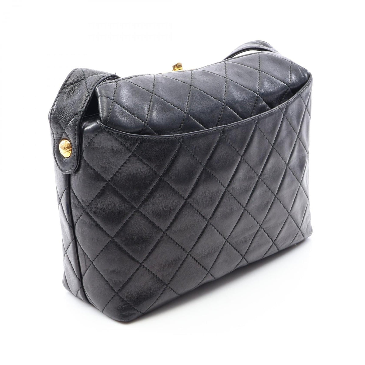 CHANEL Black Matelasse Lambskin (sheep leather) 2101219862149