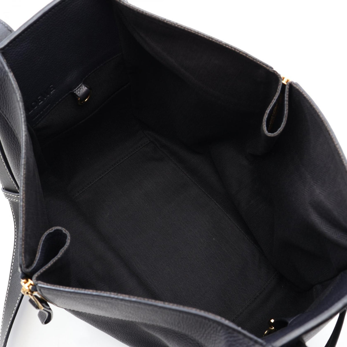 LOEWE HAMMOCK SMALL (2-Way Hammock) Handbag Navy/Black leather 2101219862989