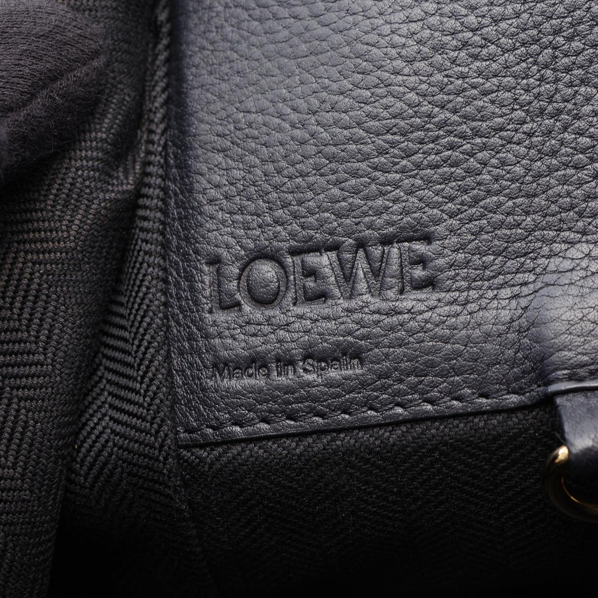 LOEWE HAMMOCK SMALL (2-Way Hammock) Handbag Navy/Black leather 2101219862989