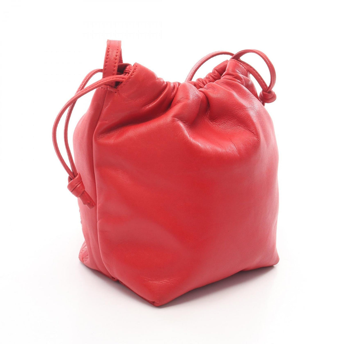 LOEWE Anagram drawstring bag Shoulder Bag Red Other Nappa leather 2101219863566