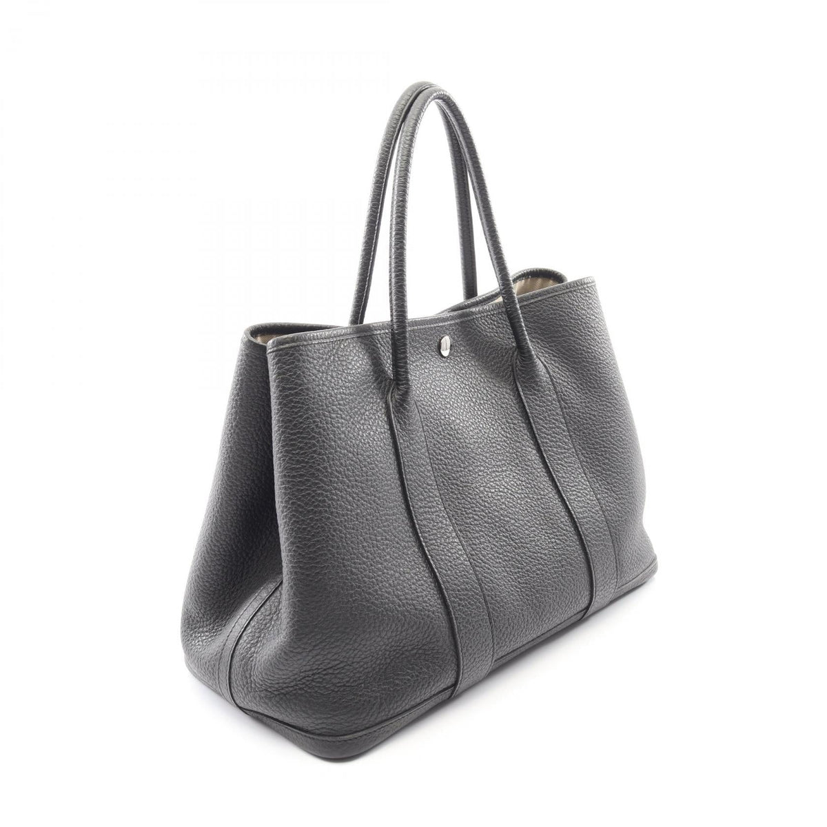 HERMES Garden Party PM Steeple Cadrege Tote BagNoir Black Noir Black Black Vache leatherCountry leather leather Vache leatherCountry leather 2101219823416
