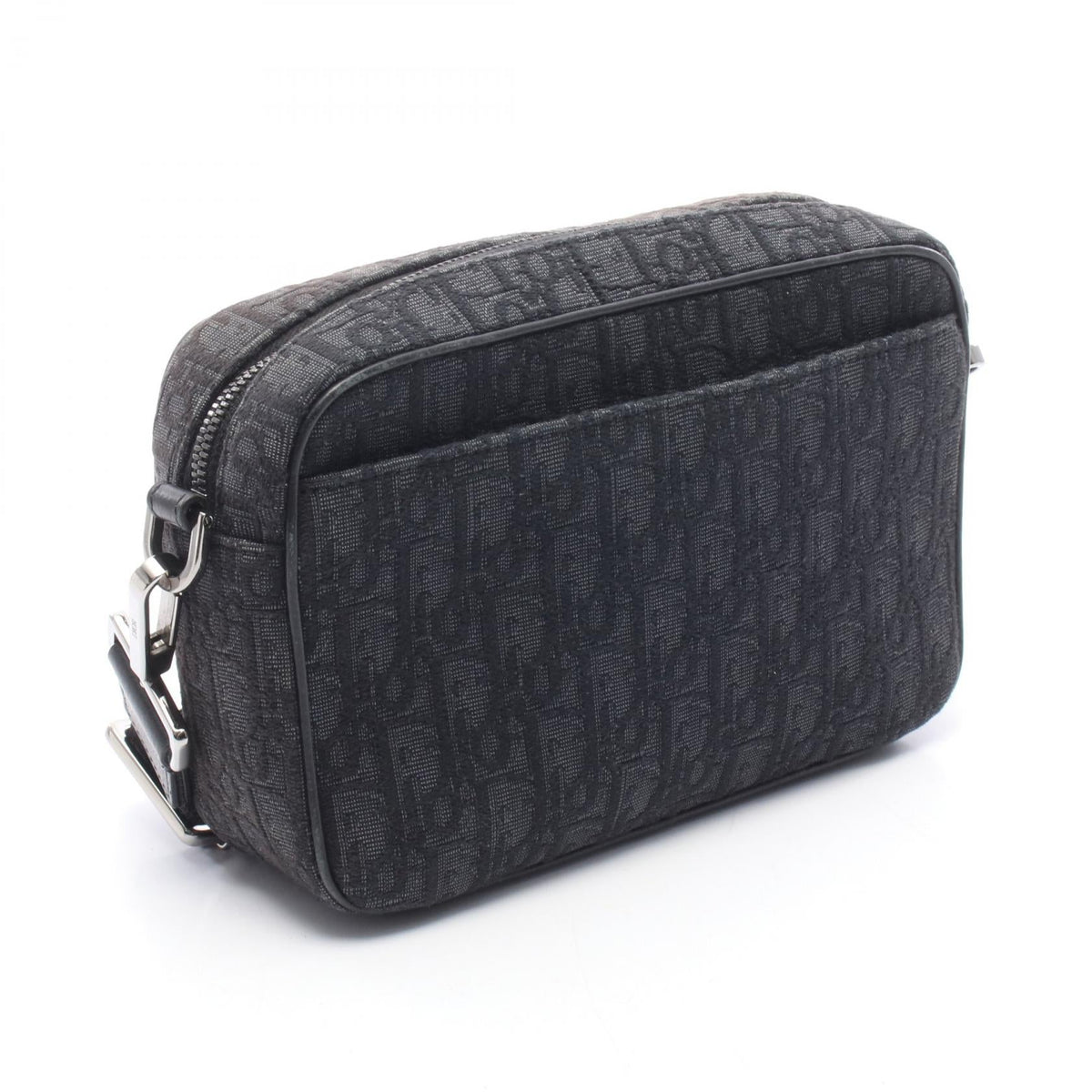 Christian Dior Safari Oblique Shoulder Bag Black/Gray canvas�leather 2101219823751